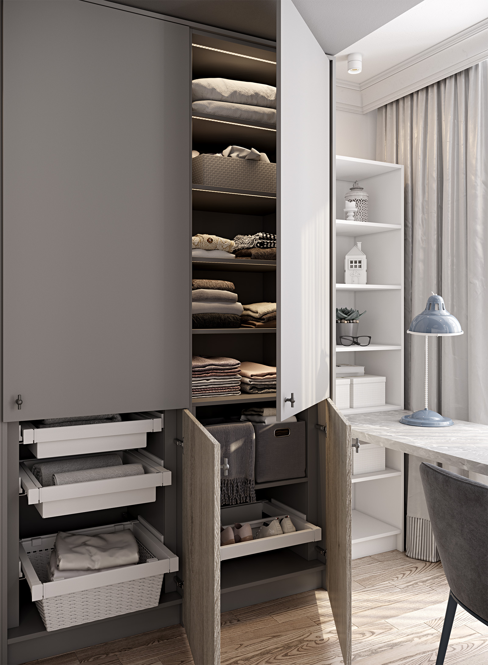 ГАРДЕРОБНЫЙ ШКАФ 9. ELITE LINE. Фото №3